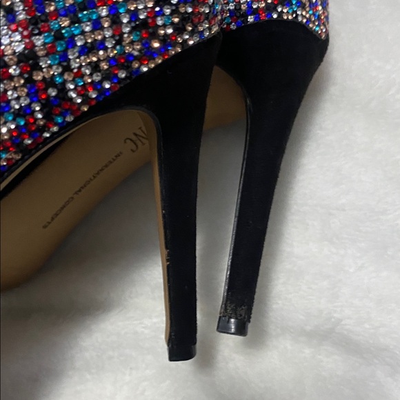 INC International Concepts Multicolor Sequin Heels - Picture 7 of 7